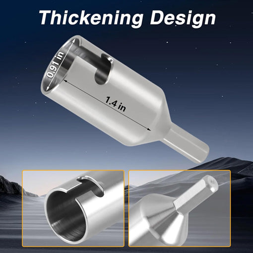 Zinc Plated RV Jack Drill Adapter