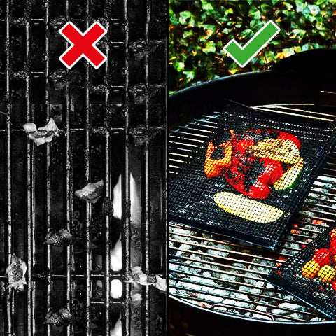 BBQ Grilling Bags (2 pcs.) with Basting Brush