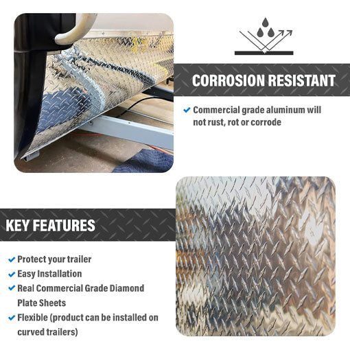 RV Trailer Aluminum Diamond Plate Sheet